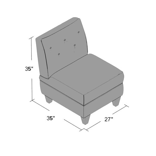 Birch Lane™ Upholstered Slipper Chair Wayfair